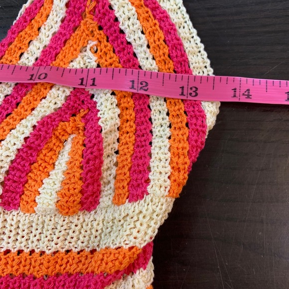 Princess Polly Pareem Mini Dress US 4 Crochet Stripe Sexy Cottagecore Knitwear - Picture 9 of 14